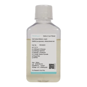 DMEM (Low Glucose), without Phenol Red